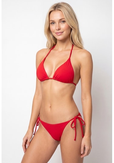 Nbb Bayan Üçgen Bikini Mayo 51711 Kırmızı