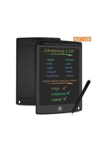 Geeksen 8.5 İnç Kırmızı Tek Renkli Lcd Dijital Tahta - Çocuklar İçin Çizim, Not Alma Ve Hediye Malzemesi Çok Renkli