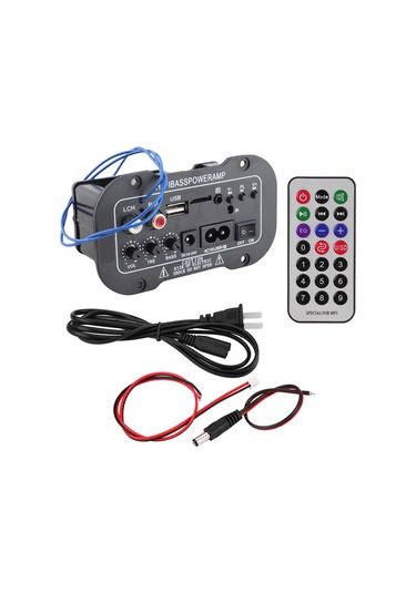 Konesam Araç İçin 50w Ac220v Dijital Bluetooth Amfi - Tf Kart, Usb, Bluetooth Destekli, Süper Ağır Bas, Uzaktan Kumanda Ulusal Standart