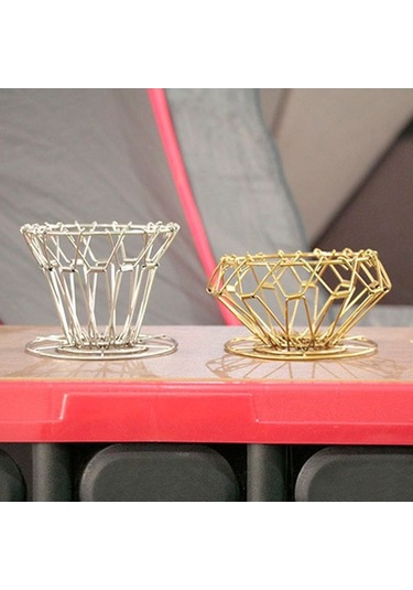 Fastbuy Paslanmaz Çelik Kahve Filtresi - Gümüş Altın Renk Seçenekleri Gümüş