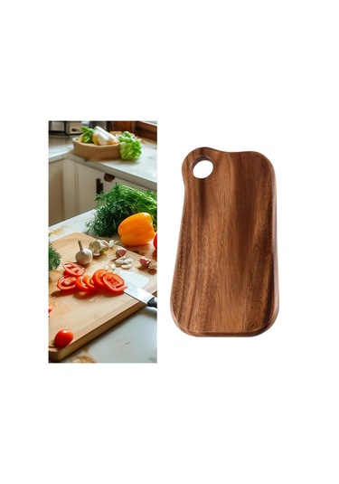Suntek Ahşap Kesme Tahtası Servis Ekmek Meyve Sebzeler Için Ceviz L