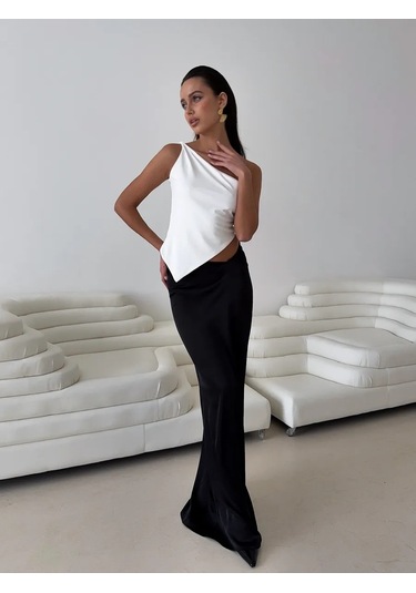 Zak.li Açıktan Sırtlı Şık Akşam Kıyafeti 298274376 Sütlü