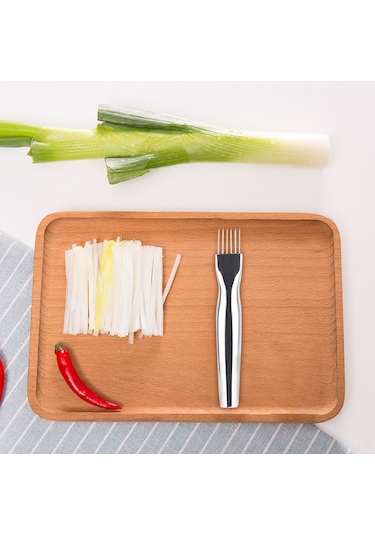 Qingmipy Mutfakta Soğan Ve Yeşil Soğan İçin Keskin Bıçaklı, Dayanıklı Paslanmaz Çelik Dilimleyici Aleti Diğer