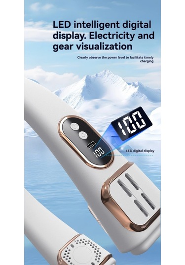 Jialan Asılı Boyun Fanı Tembel Kanatsız Türbin Taşınabilir Üç