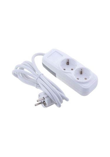 Far F291d 2'li Grup Priz 7 Metre Lara Ekstra Uzun Kablo, Güvenli Uzatma Priz 7 M