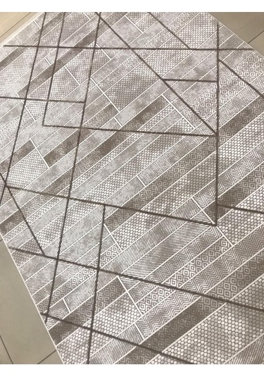 Merinos Halı Ritim 73338 070 Serisi Salon Oturma Yatak Odası Halısı Kahve