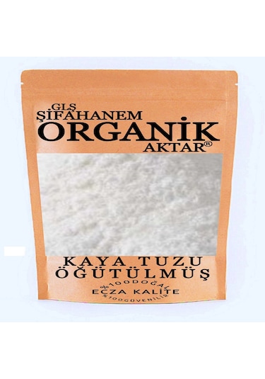 Glş Şifahanem Organik Aktar Yüksek Mineralli Kaya Tuzu Toz 500 G