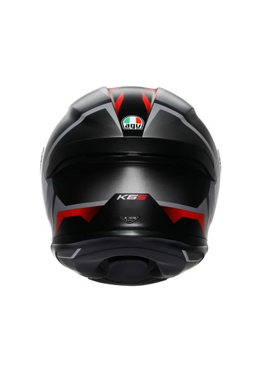 Agv Kapalı K6 S MPLK Karve Mat Siyah Wht Kırmızı Configuration  Motosiklet Kaskı.