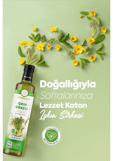 Işkın Sirkesi Doğal Fermantasyon Rheum Ribes Vinegar 500 ML