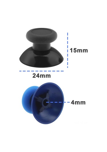 Yifomall Xbox Oyun Kumandası İçin 5 Çift Renkli Dayanıklı Abs Joystick Takımı