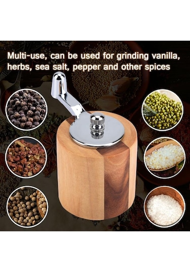 Manuel Karabiber Öğütücü Deniz Tuzu Değirmeni Uzun Kranklı Taşlama Aleti