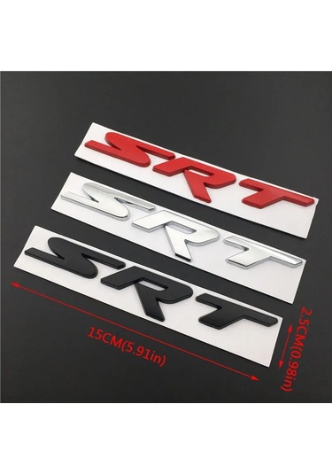 Gümüş-oto Çıkartması Aksesuarları 150x25mm Dodge Srt Etiket Durango Ram 1500 Şarj Cihazı Viper Challenger Kalibre A