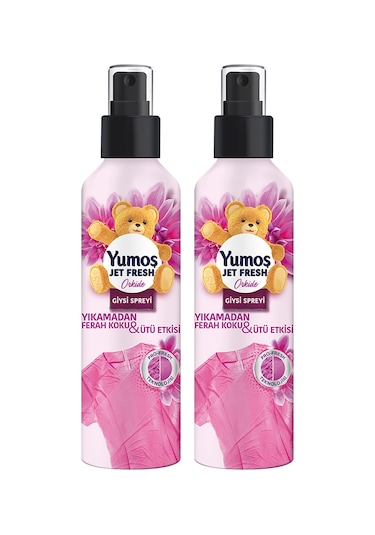 Yumoş Jet Fresh Giysi Spreyi Orkide 2 x 200 ML