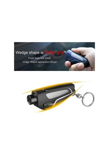 Novahub Araba Acil Kaçış Anahtarı, Pencere Cam Kırıcı, Güvenlik Kurtarma Aracı, 3-in-1 Kurtarma Seti