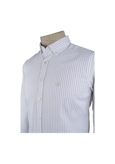 Cengiz İnler İnce King Çizgi Slim Fit Erkek Gömlek 001