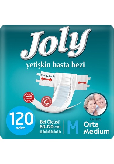 Joly Yetişkin Bezi M 120 Adet