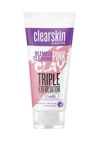 Avon Clearskin Leke Karşıtı 3'ü 1 Arada Pembe Kil Scrub 75 ML