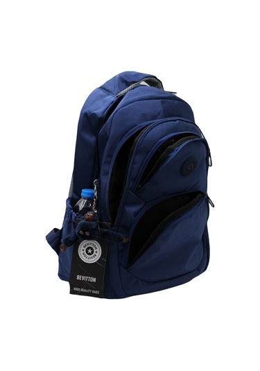 Özel Su İtici Kumaş Lacivert Unisex Okul Çantası 34600