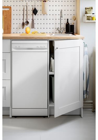 Ikea Beyaz Pratik Mutfak Dolabı 120x61x91 Cm Dekoratif Beyaz
