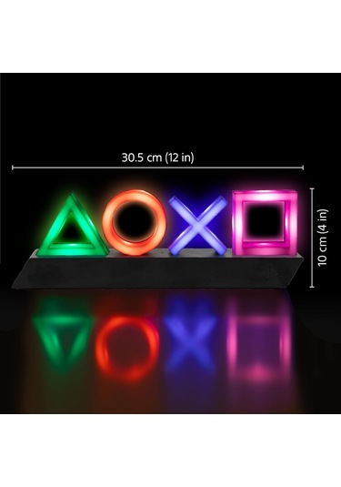 Leezsing Xo Oyun Simge Stili Ambiyans Lambası - Usb Şarjlı, 3 Aydınlatma Modu, Renkli Gradyan Ve Müzik Etkileşimi İle Odanı Parlatın Siyah, Logo Yok Siyah