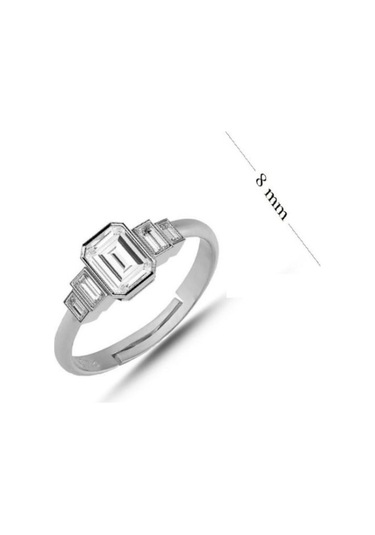 925 Ayar Gümüş Ayarlanabilir Baget Yüzük Gümüş