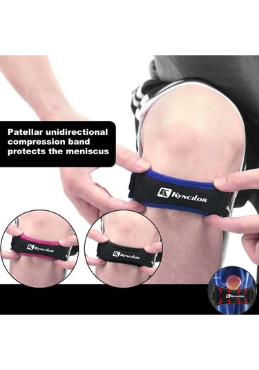 Dancemonkey Ayarlanabilir Diz Bağı - Gül Renkli Spor Destek Bandı Gül