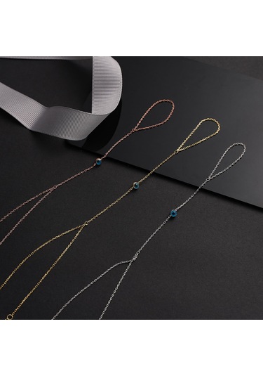 925 Ayar Gümüş Tek Taş Nazar Bocuklu Şahmeran Altın