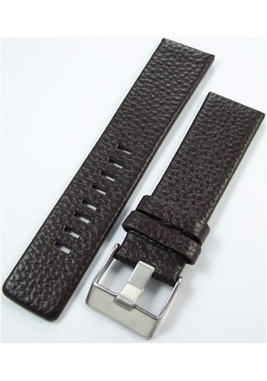 24Mm Koyu Kahverengi Deri Saat Kayışı Diesel Model Saat Kordonu