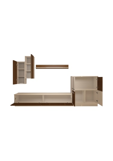 Decoraktiv Eko 6b Mdf Std Tv Ünitesi Tv Sehpası Beyaz - Ceviz