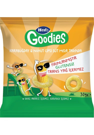 Hero Goodies Süt Mısırlı Cips 30g X8