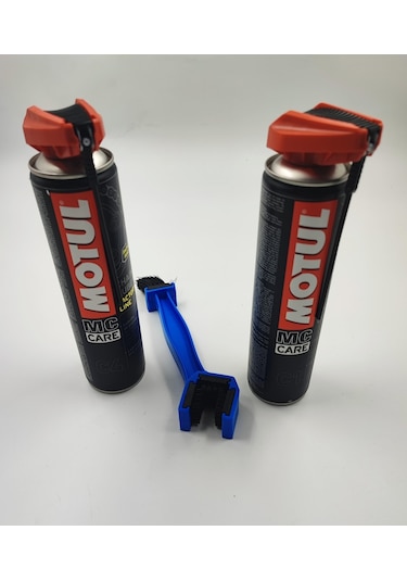 Motul Care C1 + C4 + Fırça Zincir Bakım Seti