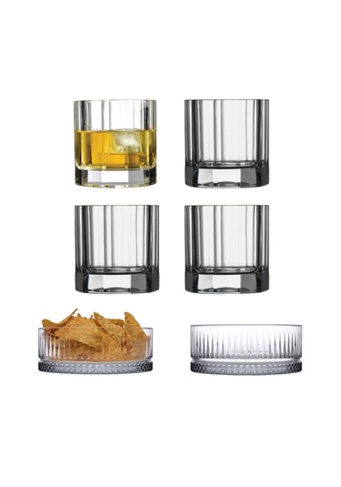 Nude Churchill 4'lü Kristal Viski Bardağı&paşabahçe 2'li Çerezlik