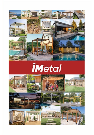 Sarar Duvardan Tek Bölümlü Pergola Seti Ahşaplar Ve Tente Dahil