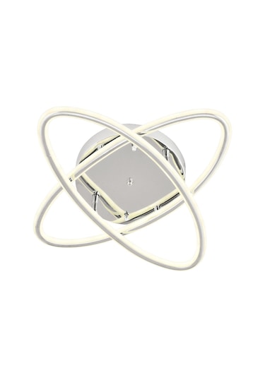 Star Krom 2li Kumandalı Ve Dimerli Beyaz, Sarı, Gün Işığı Ledli Plafonyer Avize Sb-ld-502 Krom