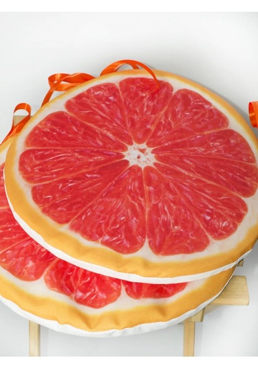 Domaletto Sandalye İçin Bağcıklı Yuvarlak Yastık, 2 Ad 479654975 Altın Rengi