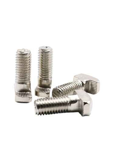 5pcs 4040/4545 Serisi M8 Çekiç Kafası T Cıvata Vidası 4040/4545 Alüminyum Profil T-yüzü 25 x 12 MM