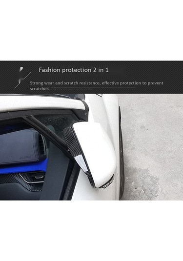 Crackedice Toyota Prius 2016-2019 Araba Arka Görünüm Yan Kapı Aynası Kalkanı