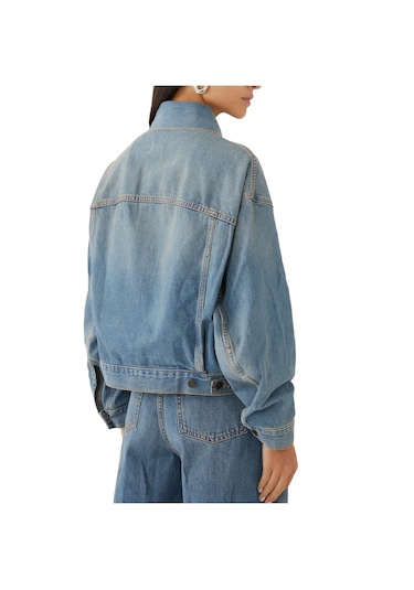 Haikure Denim Ceket Mavi