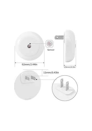 Teltree Akıllı Işık Kontrollü Yatak Odası Duvar Lambası, Göz Koruyucu, Enerji Tasarruflu, 4'lü Paket, Avrupa Standartı Beyaz Işık Beyaz