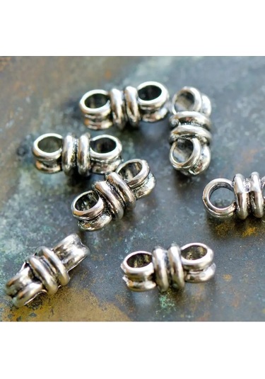 Kafebizu Boncuklar İçin Ayrıcılık Elemanı Ant. Gümüş 12,5x6x7 Mm 151137019