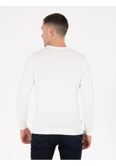 Pierre Cardin Erkek Ekru Kazak /triko 50270179-vr019 Ekru