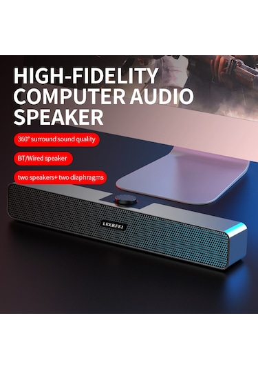 Maiyame E-350bs Bluetooth Hoparlör Yüksek Kaliteli Ses 4d Stereo Siyah Bilgisayar Masaüstü Hoparlö