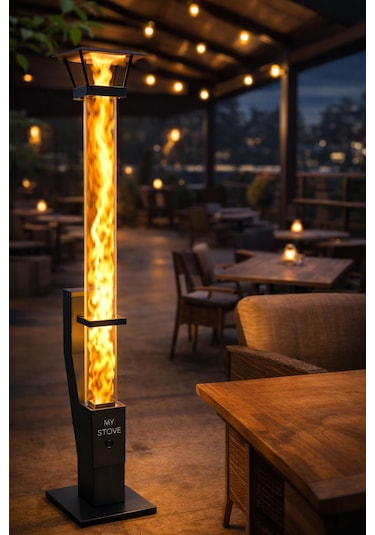 Realx 160 cm Camlı Füze Pelet Soba – Pelet ve Pürmüz Hediyeli