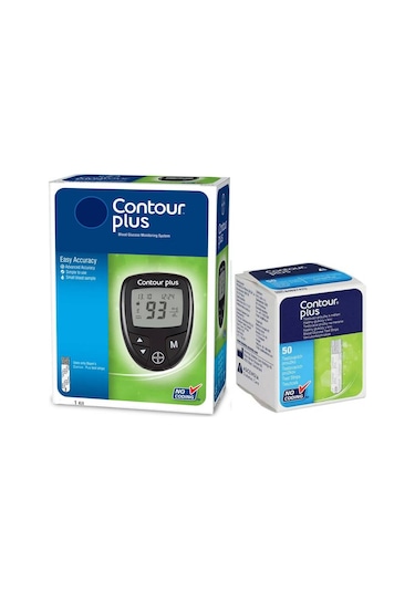 Ascensia Contour Plus Şeker Ölçüm Cihazı + Strip 50 Adet