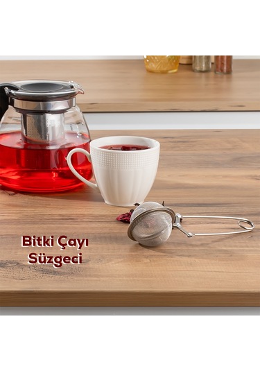 Porsima Paslanmaz Çelik Bitki Çayı Demleme Süzgeci