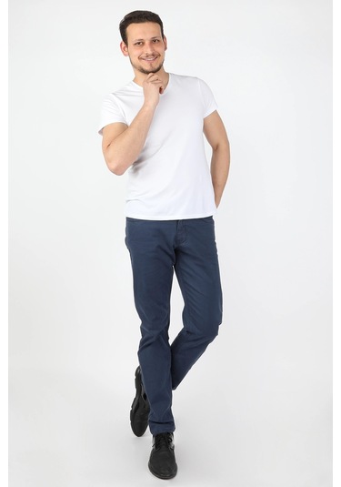 Erkek 5 Cep Gabardin Pantolon Lacivert