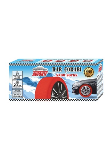 Autokit Kar Çorabı 2'li Medium 175 x 14