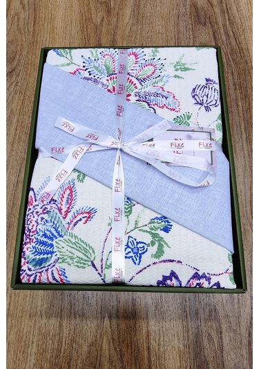 Adsila Mavi Tek Kişilik Pike Takımı %100 Pamuk, Lastikli Çarşaflı Mavi