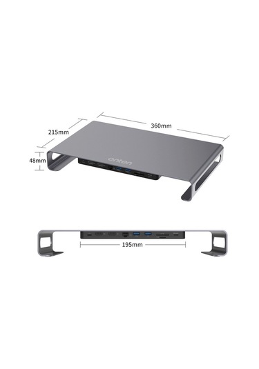 Onten 9In1 Macbook Notebook Type-C Notebook Stand Dock
