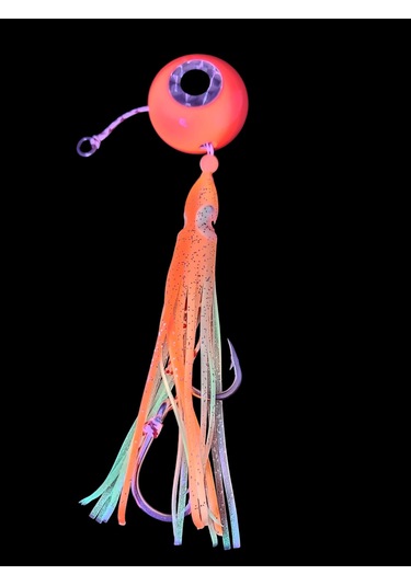 S.f. Melek Gözü Jig 250g Kırmızı Uv - 0/5 No Paslanmaz İğne